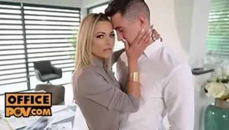 Professional Office Whore Shalina Devine's POV FFM THREESOME