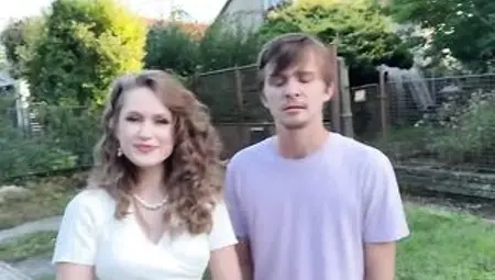 HUNT4K. Pleasant Una Fairy is not also shy and showed her breasts and vagina in public