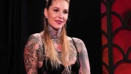 All tatted-up babe Lisa Rocketcock shows how to do proper sex
