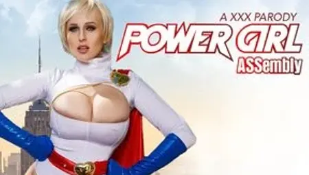 Powergirl Assembly A XXX Parody - Busty Blonde VR Cosplay
