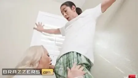 Maya Farrell Her Stepmom Mz Dani Enjoy A Hardcore Plowed