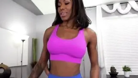 Fake Yoga Teacher Screws Breasty Black Nadia Jay