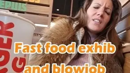Fast Food Exhib for Lety Howl and Blowjob