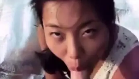 Chinese student fucked by big white cock in nature