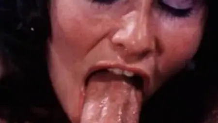 Linda Lovelace fucks a hard dick and takes a big cumload in her mouth