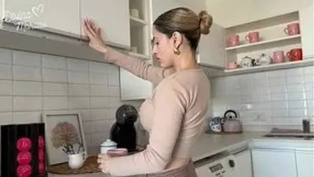 My neighbor asks me for sugar and I end up with his cock in my ass and his semen in my mouth and eye
