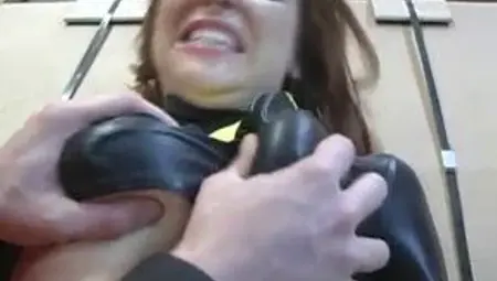 Superheroines Batgirl and White Angel are Captured and Fucked 2