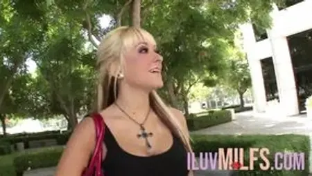 Alternative Blonde With Piercings And Tattoos Handles A Big Cock