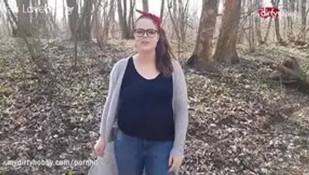 Lea Loves Getting Wood In The Woods