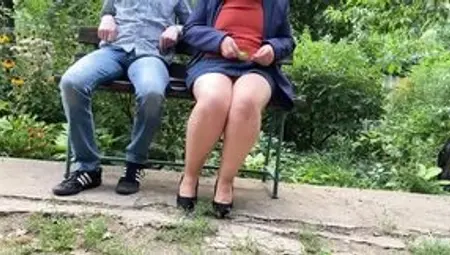 Madam Mother-in-Law gets down dirty in the great outdoors, public park fuck fest