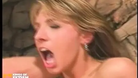 Dirty whore gets rough Double Penetration from three guys with big dicks