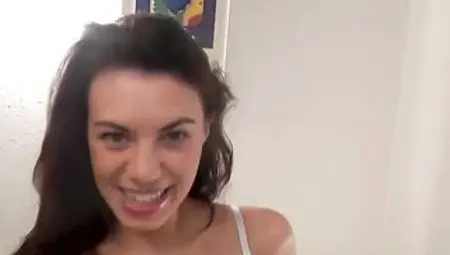 French deepthroat whore deepthroats and takes a huge facial in casting