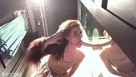 What Horny Girls Do Alone in Public Bathrooms