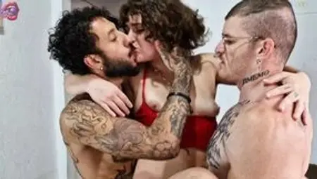 DP - This slutty woman needed 2 big dicks filling her holes