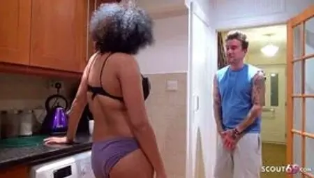 Mature Stepmom helps Son with Morning Bulge to cum with Sex
