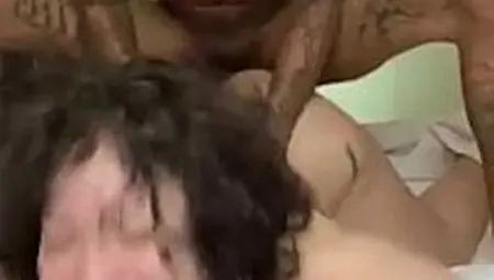 Latina babe takes deepthroat to the next level with Invader Zim lookalike