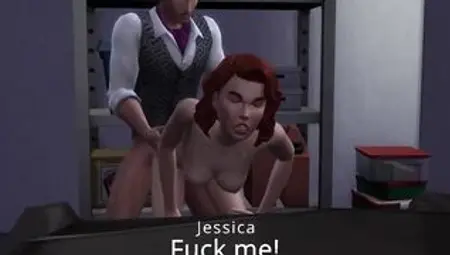 Mega Sims- Wifey Cheats on hubby with his boss and Co-Workers (Sims four)