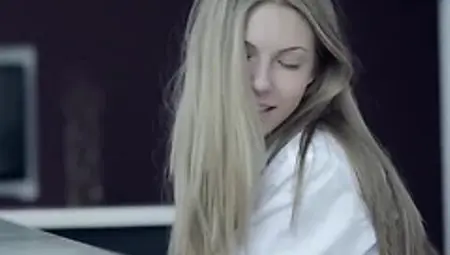 Perfect couple enjoying hot passionate sex in the kitchen