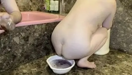 Japanese Wife Grows Wild with Listerine Enema, Loss of Control Pleasure