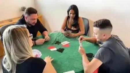 The card game ended up becoming a couple exchange