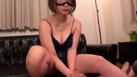 Busty Japanese with hairy pussy Yuri Oshikawa in gangbang