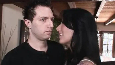 Horny mother seduced one of her son's friends into hot fucking