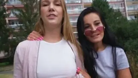 Public Agent Favourable Agent in Basement Three-some With Alexis Crystal & Lexi Dona