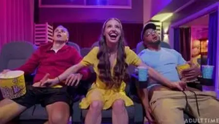 Movie night turns into bi sex threeway - Spencer Bradley, Dillon Diaz, Tony Sting