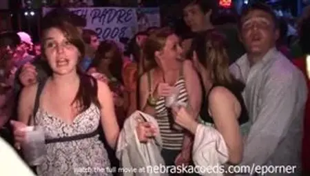 Girls Flashing Hooters During Huge Club Party With Mtv Djs And Behind The Scenes Bts -Students