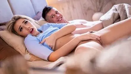 Hot blonde caught in the wrong bed