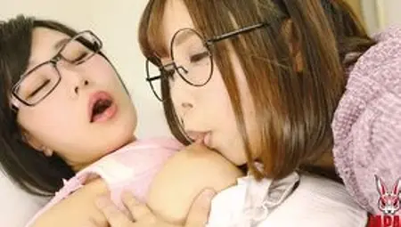 Nipple Licking Lesbians - Nipple Orgasm Development Lab Edition, Tomoka Akari and Hinata Seno