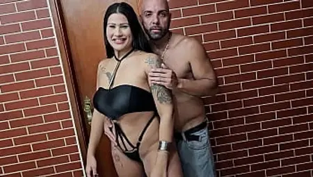 Primeira vez no porn&ocirc_ da morena cavala Diana Estrela que fodeu com namorado Cicatriz e com Jr Doidera