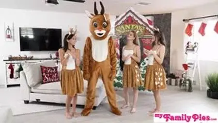 Molly Little says to Maya Woulfe, &quot;uh-OH, this reindeer has wood - I should put it in my mouth&quot;  - S27:E5