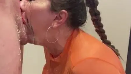 Head Held Whipped Cream Facefuck Deepthroat Cum Down Throat
