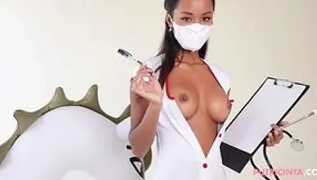Horny Asian Nurse Putri Cinta Fucking in Uniform