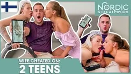 FINLAND: CHEATED on WIFE with two teens! NORDICSEXDATES.com