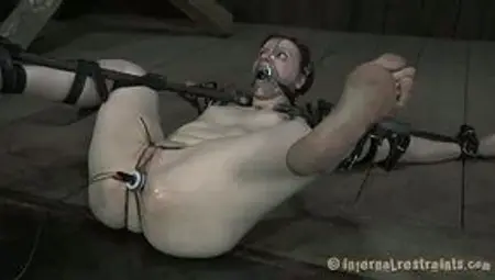 Freaky chick Claire Adams takes an electric tool in her pussy