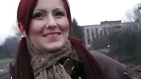 Pretty amateur Czech girl asshole ripped in a public toilet