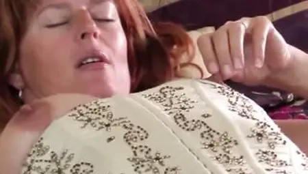 Older Redhead 43 yr old Liddy's Morning Masturbation
