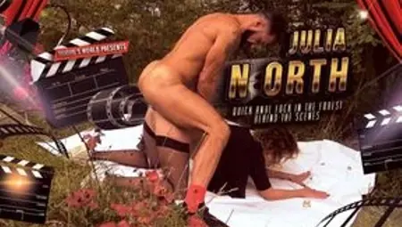 Behind the Scenes of Nympho Wife Julia North Quick Anal Fuck in the Forest