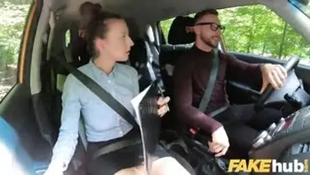 Fake Driving School Female Instructor demands that her vagina