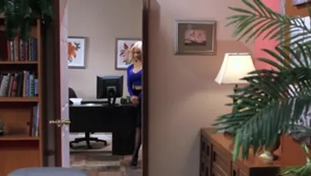 Big Tits at Work: Sarah Vandella masturbating XXX video