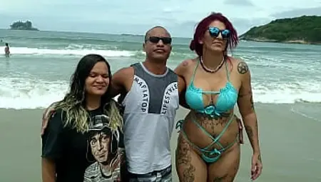 Atriz porno na praia  . Melissa Devassa  - Paty Bumbum - Casal De Primos