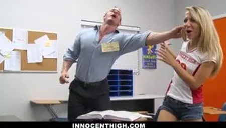 18yo Teen college girl Kiara Knight caught and punished with big cock - blonde Kiara knight
