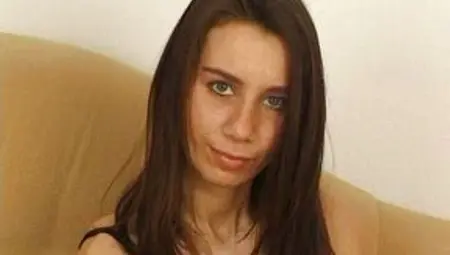 Shy german student is doing her first casting