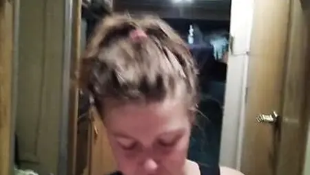 Teen gives Rimjob and Unfathomable Head, Licks, Sucks, Rims, Swallows Aged Knob in RV at Camp Lavender