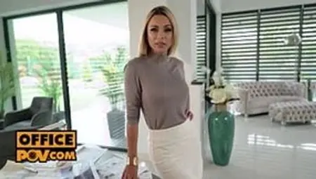 Shalina Devine's Office Threeway Ravaged From ItsPOV
