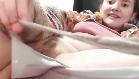 Teen plays with wet pussy and Panties!