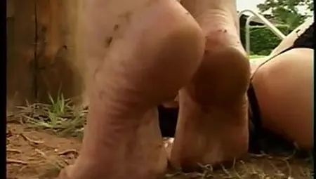 Clean mona lizas dirty feet full
