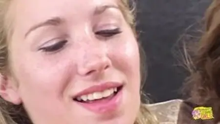 One Sexy Blonde Chick Shows How the Other Two Lesbian Babes Should Have Fun